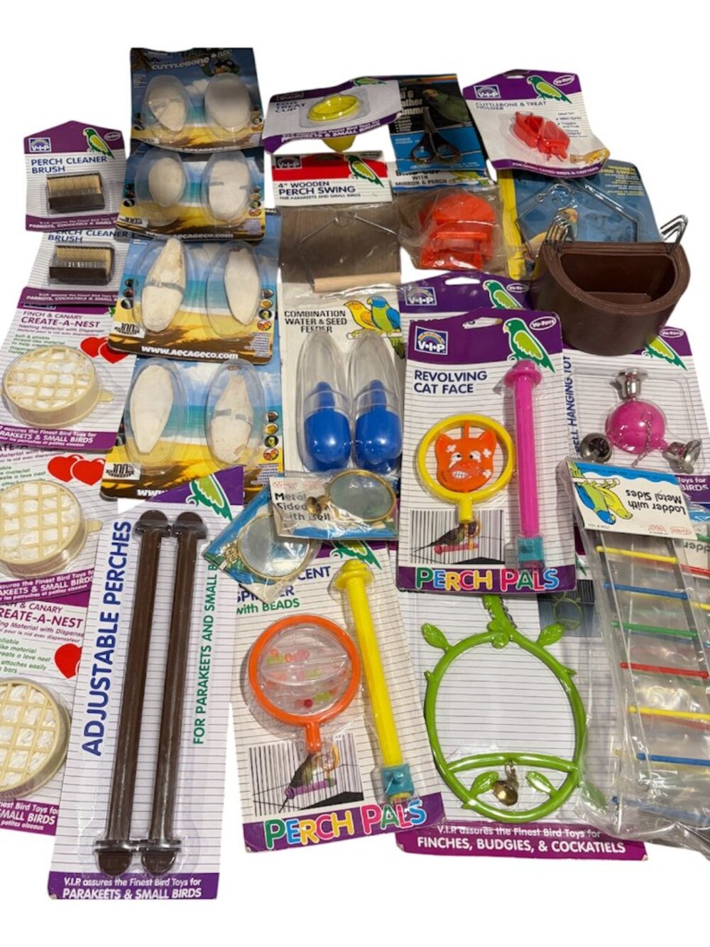 Massive bird toys and supplies bundle with 40 pieces pet